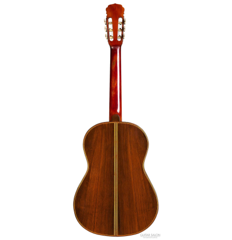 The back of a 1925 Francisco Simplicio made with spruce and CSA rosewood.