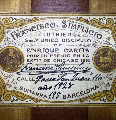 1928 Francisco Simplicio SP/SW