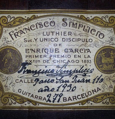 1930 Francisco Simplicio SP/MH