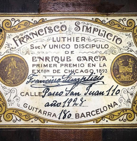 1928 Francisco Simplicio SP/CSAR