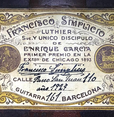 1927 Francisco Simplicio SP/MH