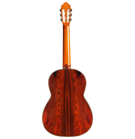 The back of a 1992 Greg Smallman made with cedar and CSA rosewood.