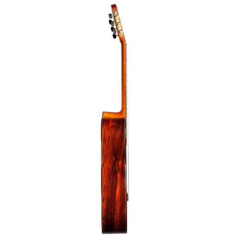 The side of a 1992 Greg Smallman made with cedar and CSA rosewood.