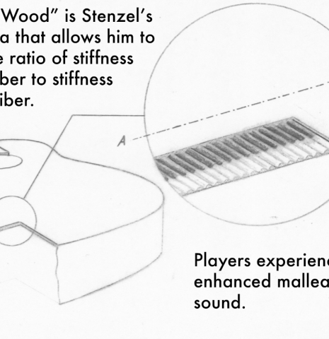 The description of Sebastian Stenzel's &quot;Enhanced wood&quot;.
