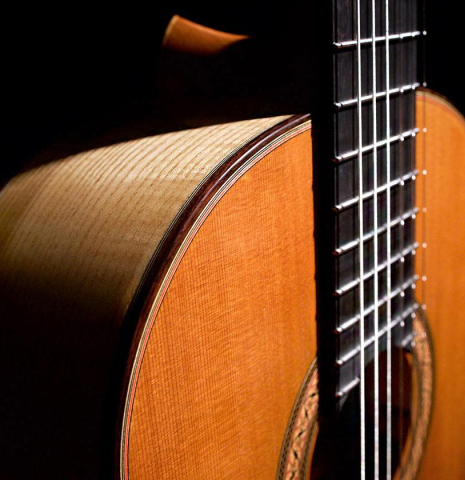 This is the soundboard and Ash side of 2019 Annette Stephany made with cedar top