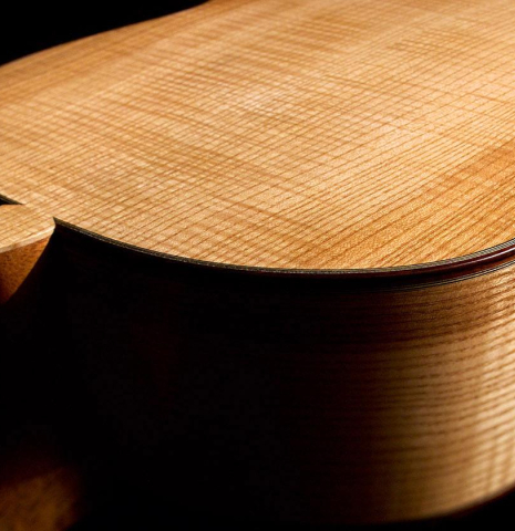 Ash back and sides of a 2019 Annette Stephany made with cedar top