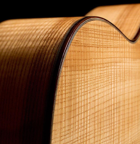 Ash back and sides of a 2019 Annette Stephany made with cedar top