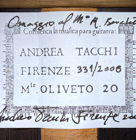 2008 Andrea Tacchi "Omaggio a Robert Bouchet" SP/CSAR
