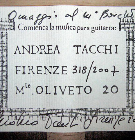 2007 Andrea Tacchi "Omaggio a Robert Bouchet" SP/CSAR 2007 Andrea Tacchi "Omaggio a Robert Bouchet" SP/CSAR