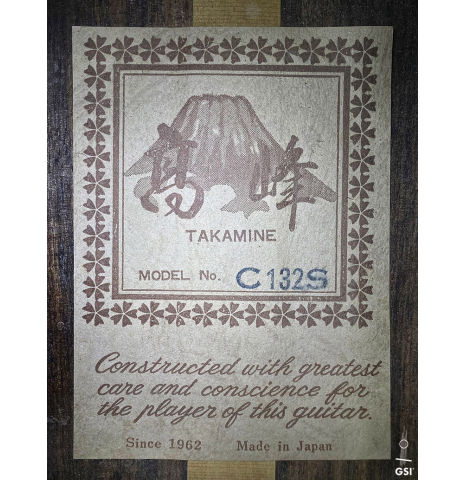 1970's Takamine C132S CD/IN (ex Mark Mancina)