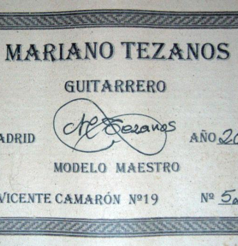 2006 Mariano Tezanos "Maestro" SP/CSAR
