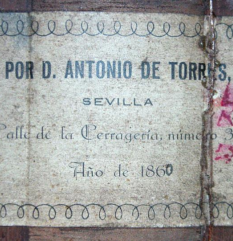 c. 1918-1920 "1860 Antonio de Torres" (Garcia/Simplicio) SP/MH