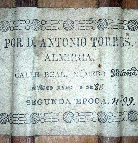 1886 Antonio de Torres SP/CY (Romero collection)