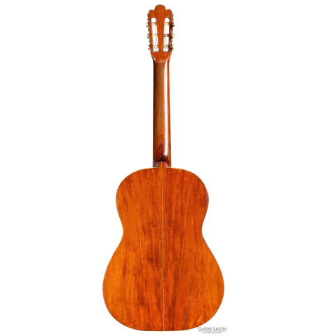 The back of an 1888 Antonio de Torres SP/MH SE 115 classical guitar.