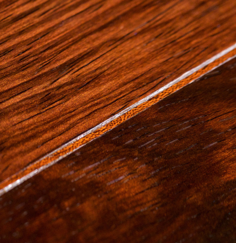 The back of Francisco Tarrega's 1888 Antonio de Torres &quot;SE 114&quot; made of spruce and CSA rosewood