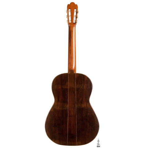 The back of Francisco Tarrega's 1888 Antonio de Torres &quot;SE 114&quot; made of spruce and CSA rosewood