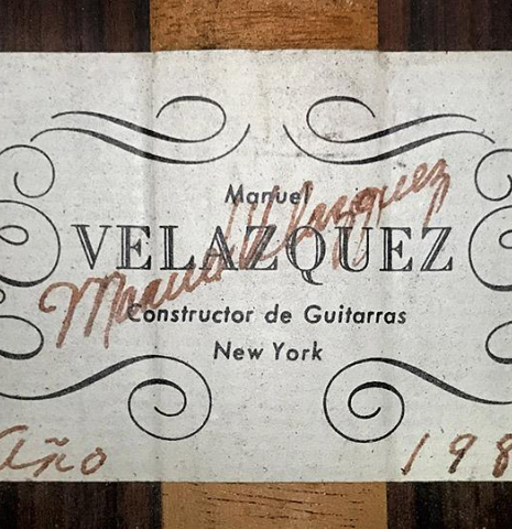1987 Manuel Velazquez CD/IN