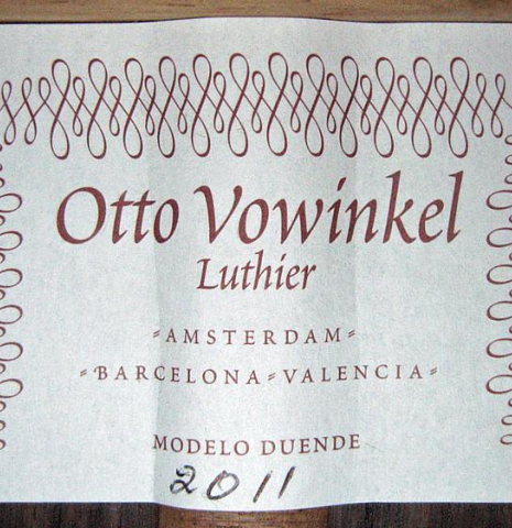 2011 Otto Vowinkel "Duende" CD/IN