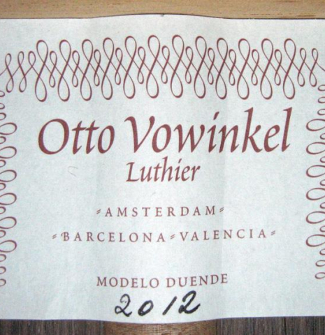 2012 Otto Vowinkel "Duende" SP/IN