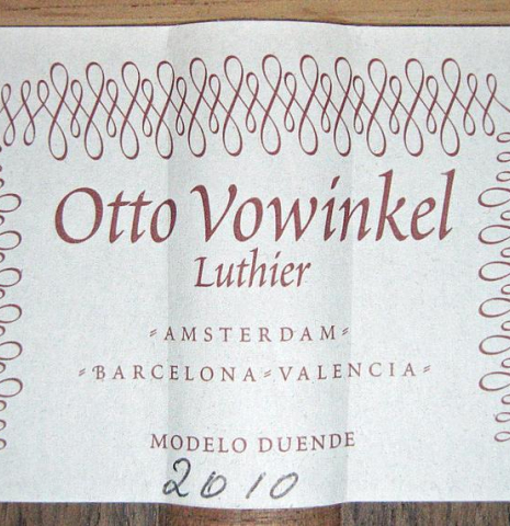 2010 Otto Vowinkel "Duende" SP/IN