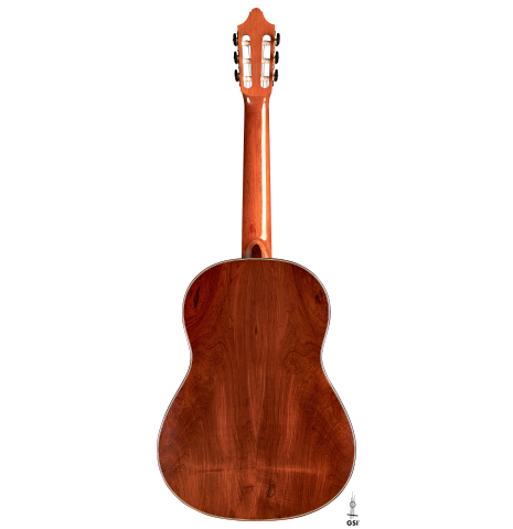 The sides of a 2001 Otto Vowinkel 640 scale classical guitar made of spruce and CSA rosewood