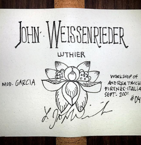 2001 John Weissenrieder "Garcia" SP/CSAR