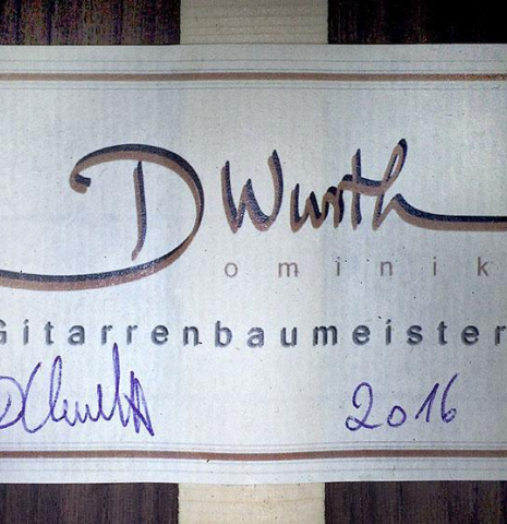 2016 Dominik Wurth "Rodriguez" CD/IN