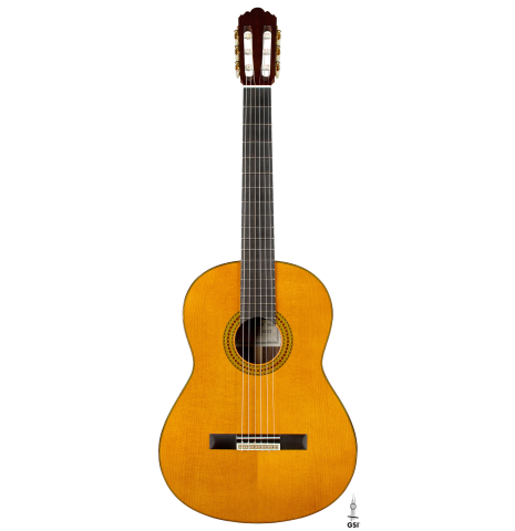 The front of a 2025 Yamaha "Grand Concert GC22" classical guitar made of cedar and Indian rosewood