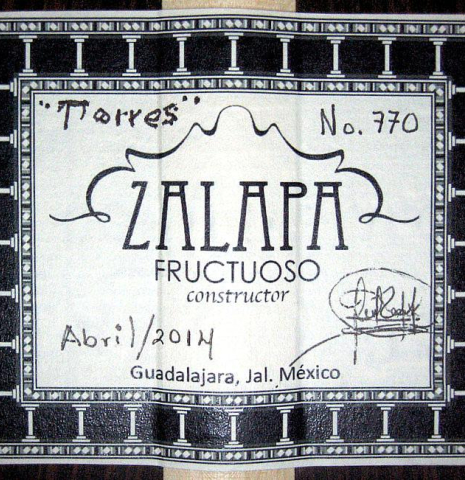 2014 Fructuoso Zalapa "Torres" SP/CO