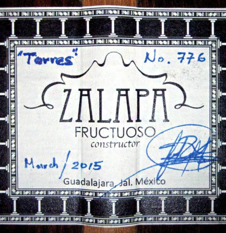 2015 Fructuoso Zalapa "Torres" SP/CO