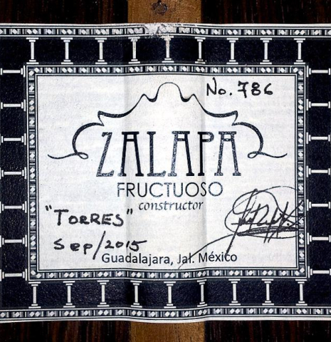 2015 Fructuoso Zalapa "Torres" SP/CO