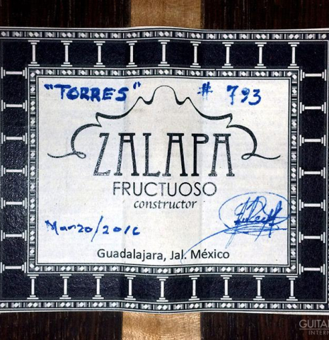 2016 Fructuoso Zalapa "Torres" SP/CO