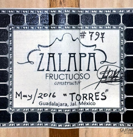 2016 Fructuoso Zalapa "Torres" SP/CO