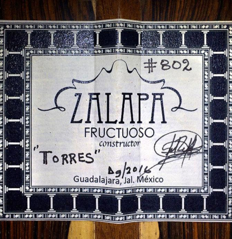 2016 Fructuoso Zalapa "Torres" SP/CO