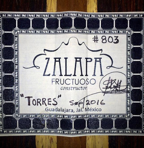 2016 Fructuoso Zalapa "Torres" SP/CO