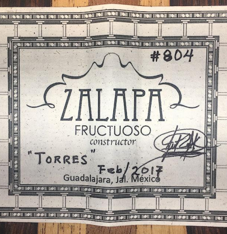 2017 Fructuoso Zalapa "Torres" SP/CO