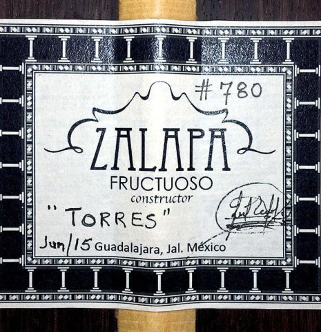 2015 Fructuoso Zalapa "Torres" SP/IN
