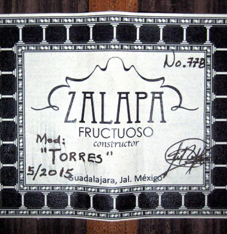 2015 Fructuoso Zalapa "Torres" SP/IN