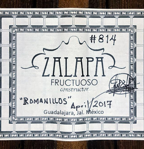 2017 Fructuoso Zalapa "Romanillos" SP/CO