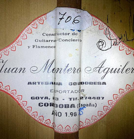 1985 Juan Montero Aguilera SP/CY