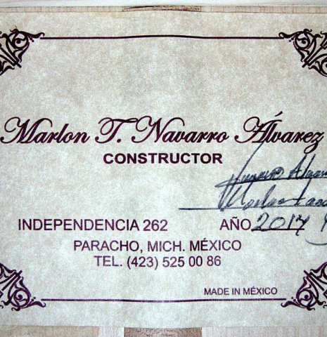 2014 Marlon Navarro Alvarez "Student Flamenco" SP/CY