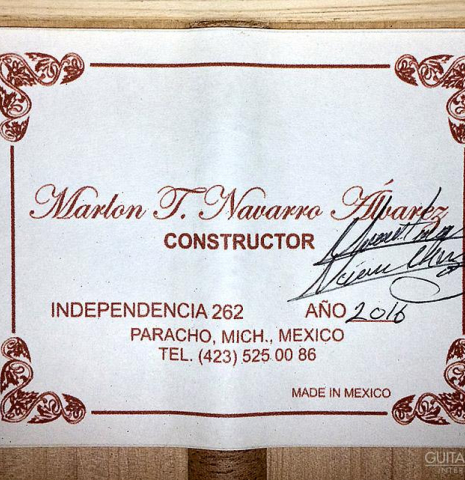 2016 Marlon Navarro Alvarez "Student Flamenco" SP/CY