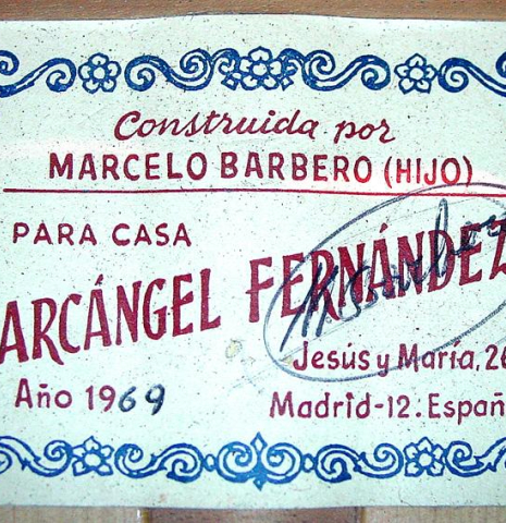 1969 Marcelo Barbero (Hijo) SP/CY