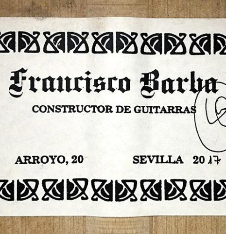 2017 Francisco Barba SP/CY