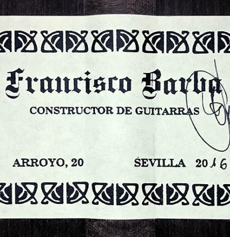 2016 Francisco Barba SP/CSAR