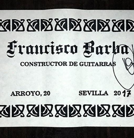 2017 Francisco Barba SP/IN