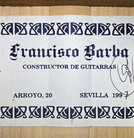 1997 Francisco Barba SP/CY