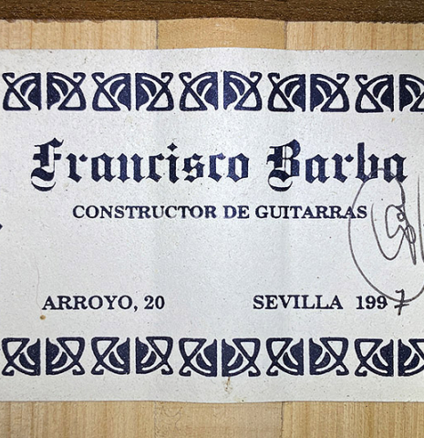 1997 Francisco Barba SP/CY
