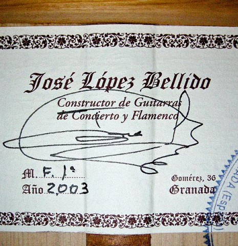2003 Jose Lopez Bellido CD/CY