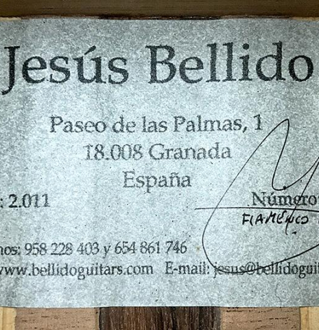 2011 Jesus Bellido "Blanca" SP/CY